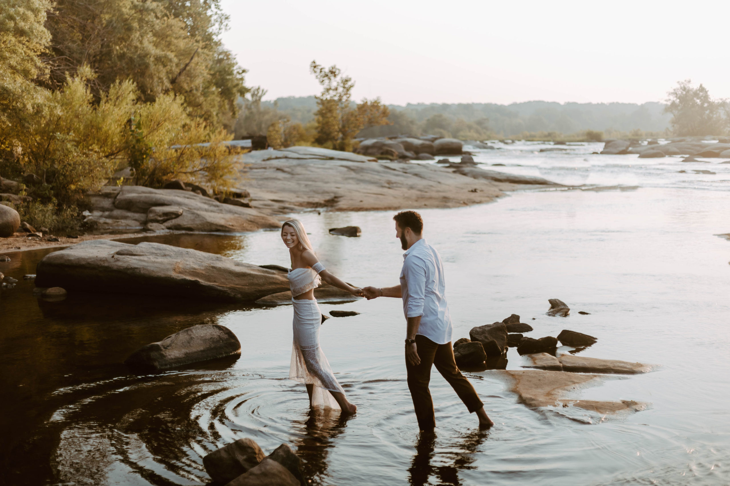 Engagement session at belle isle